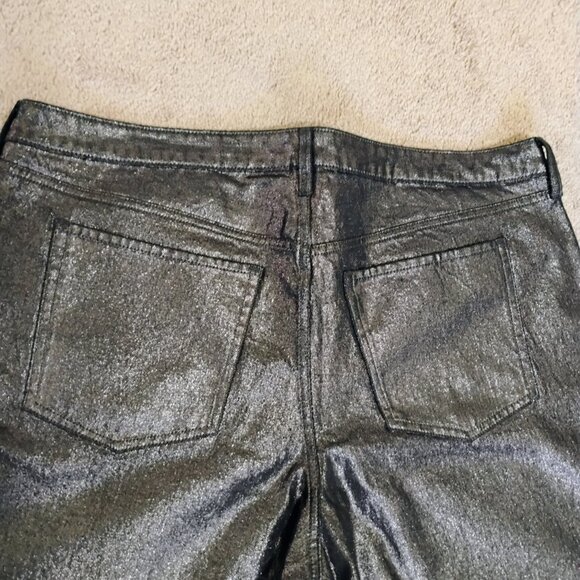 Woman's Jeans Black Denim Metallic finish size 20 - Picture 3 of 9